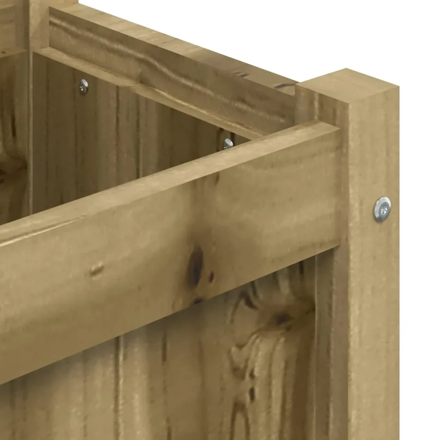 Jardinière 150x31x31 cm bois de pin imprégné - 9