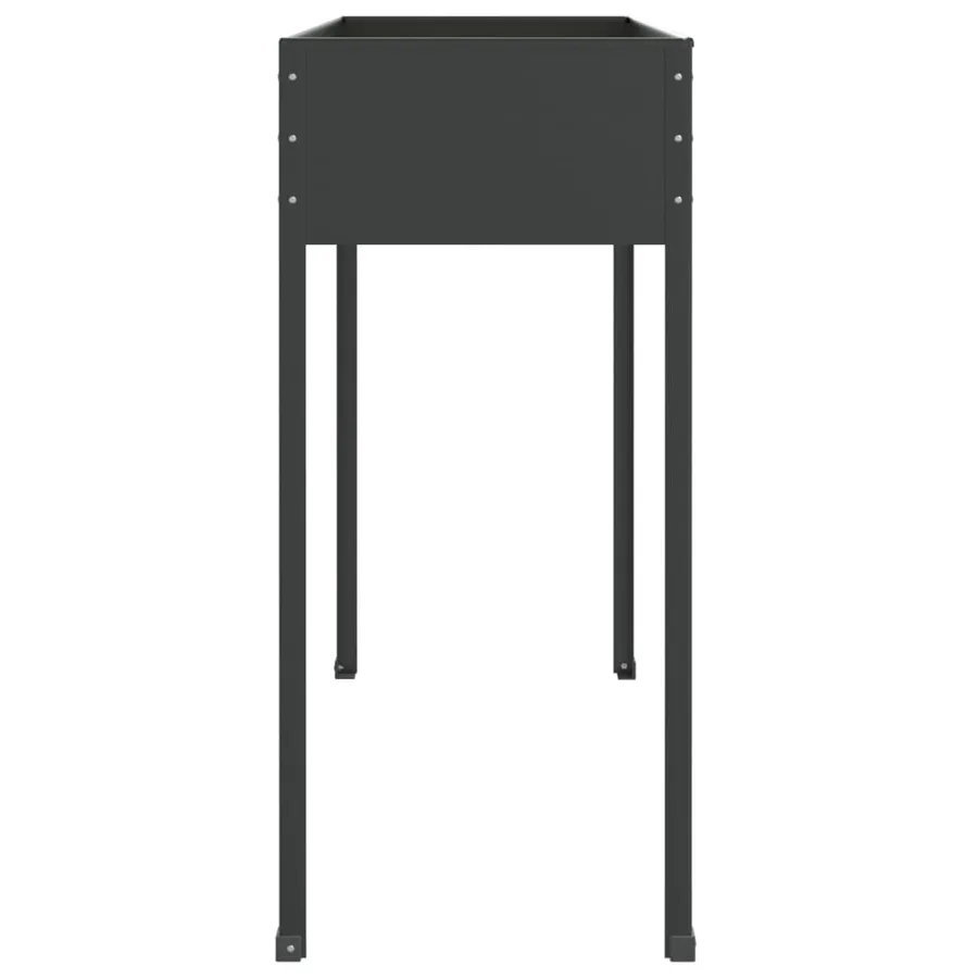 Jardinière Anthracite 100,5x40,5x90 cm Acier galvanisé - 5