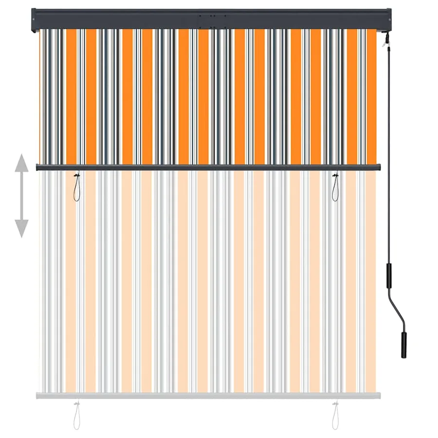 Store roulant d'extérieur 140x250 cm Jaune et bleu - 3