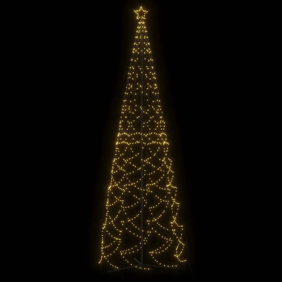 Arbre de Noël cône 1400 LED blanc chaud 160x500 cm - 3