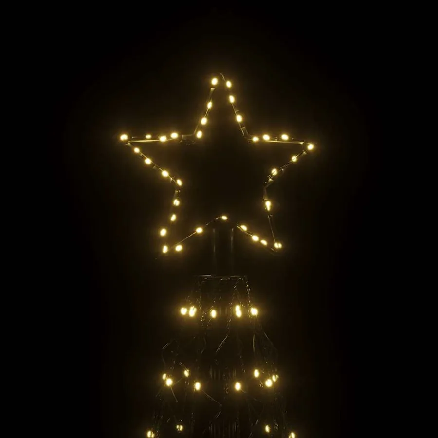 Arbre de Noël cône 1400 LED blanc chaud 160x500 cm - 4