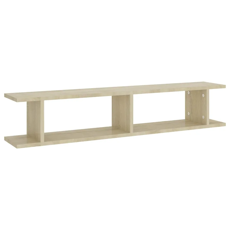 Étagères murales 2 pcs Chêne sonoma 105x18x20cm bois ingénierie - 4
