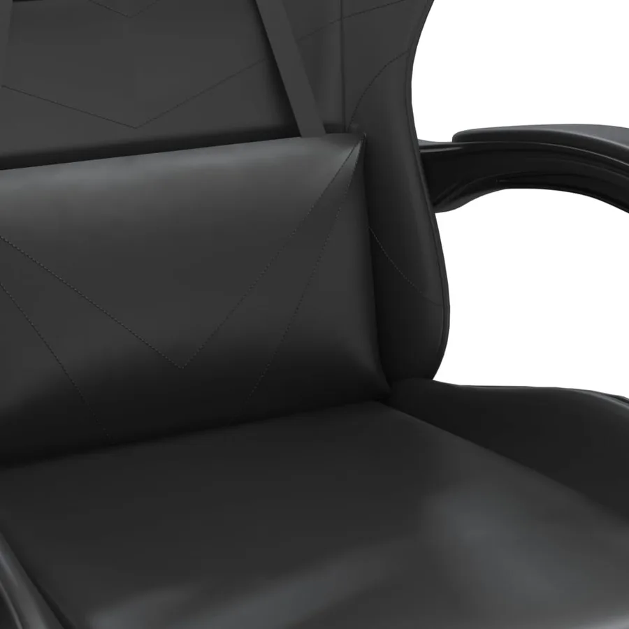 Chaise de jeu pivotante Noir Similicuir - 6