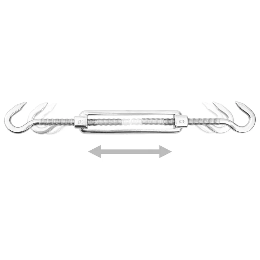 Jeu d'accessoires de voile d'ombrage 9 pcs Acier inoxydable - 2