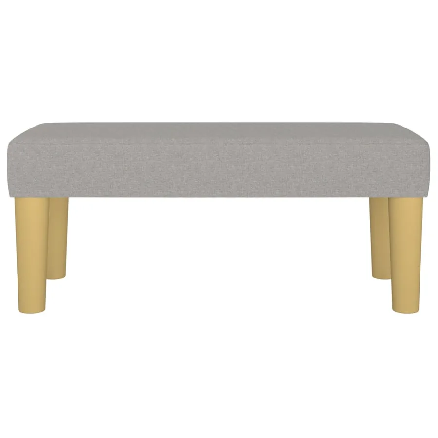 Banc Gris clair 70x30x30 cm Tissu - 3