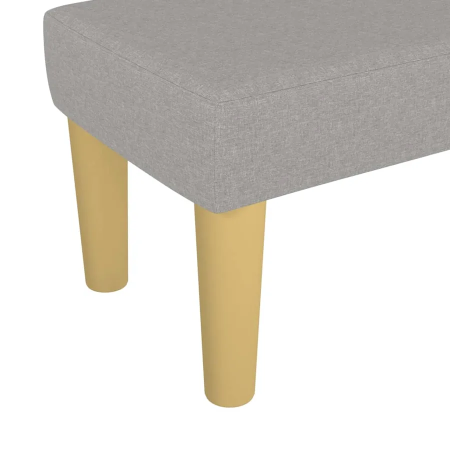 Banc Gris clair 70x30x30 cm Tissu - 5