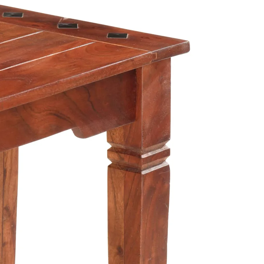 Banc 110 cm Bois d'acacia solide - 5