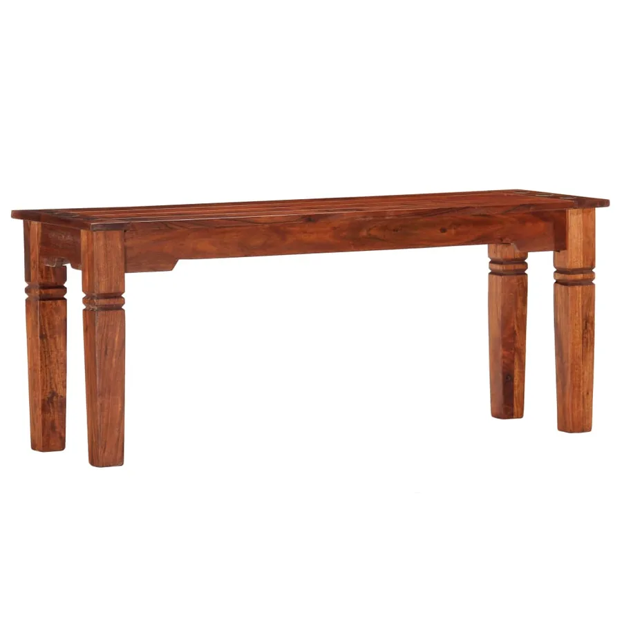 Banc 110 cm Bois d'acacia solide - 8