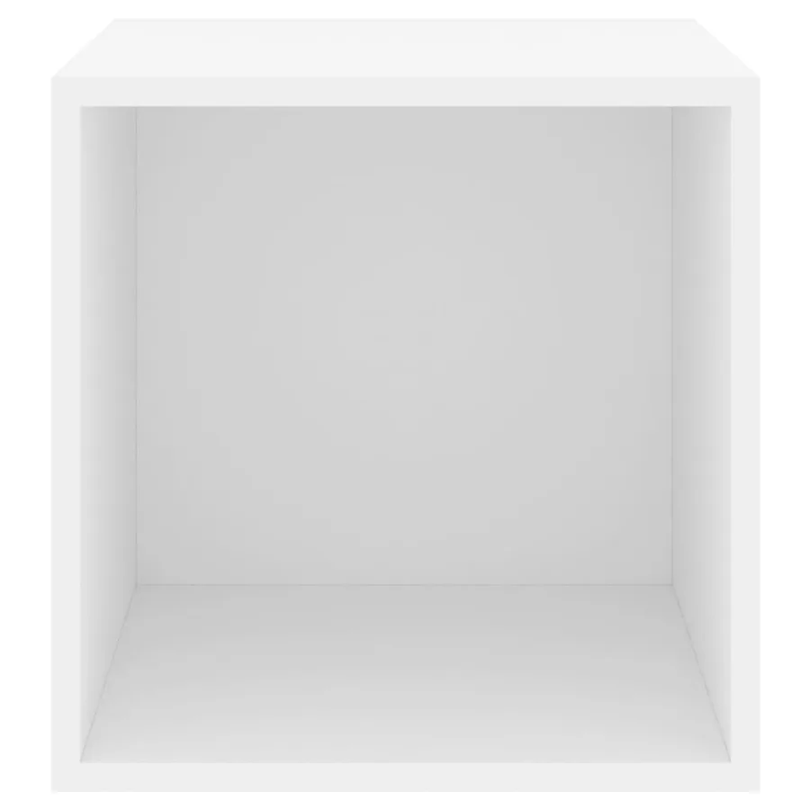 Armoires murales 2 pcs Blanc 37x37x37 cm Bois d’ingénierie - 8