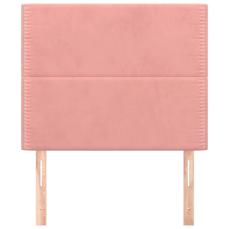 Tête de lit Rose 80x5x118/128 cm Velours - 3