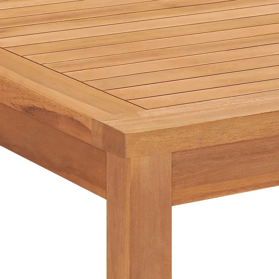 Ensemble de salle à manger de jardin 7 pièces 160 x 80 cm en bois de teck massif - 12