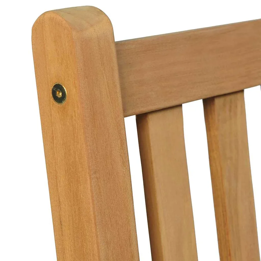 Ensemble de salle à manger de jardin 7 pièces 160 x 80 cm en bois de teck massif - 6