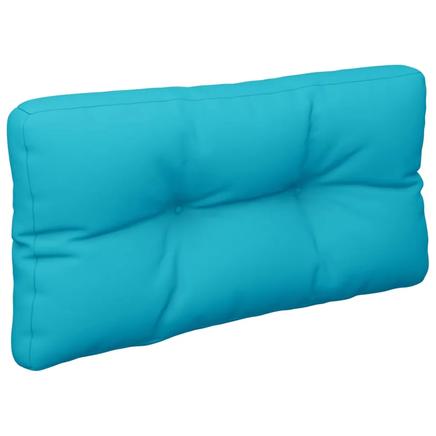 Coussins de palette lot de 2 turquoise tissu - 4