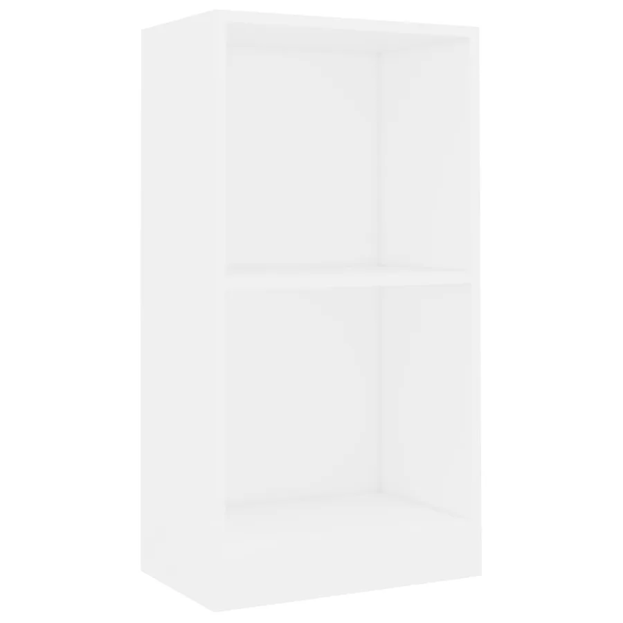Bibliothèque blanc 40x24x75 cm bois d'ingénierie - 2