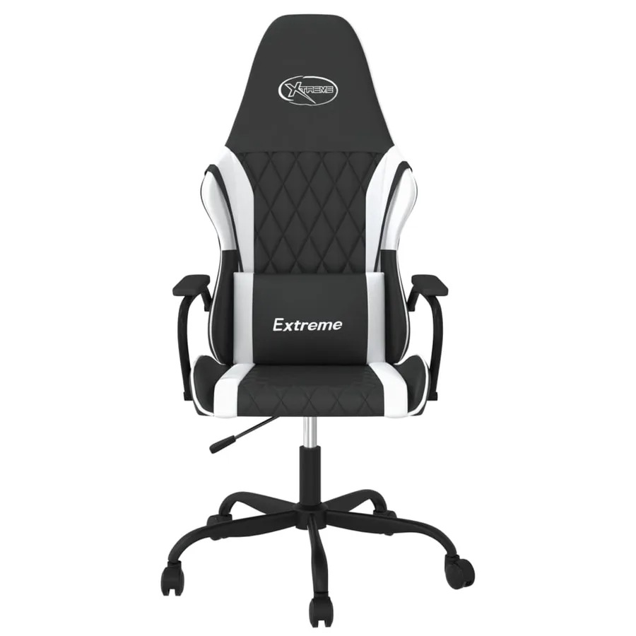 Chaise de jeu Noir et blanc Similicuir - 3