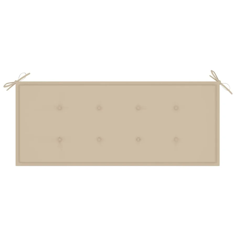 Banc de jardin 2 places avec coussin 120 cm Gris Eucalyptus - 6