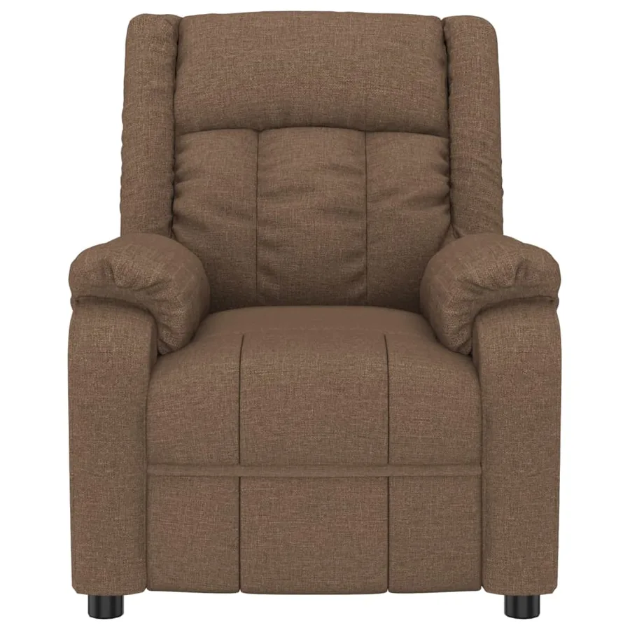 Fauteuil électrique de massage Marron Tissu - 4