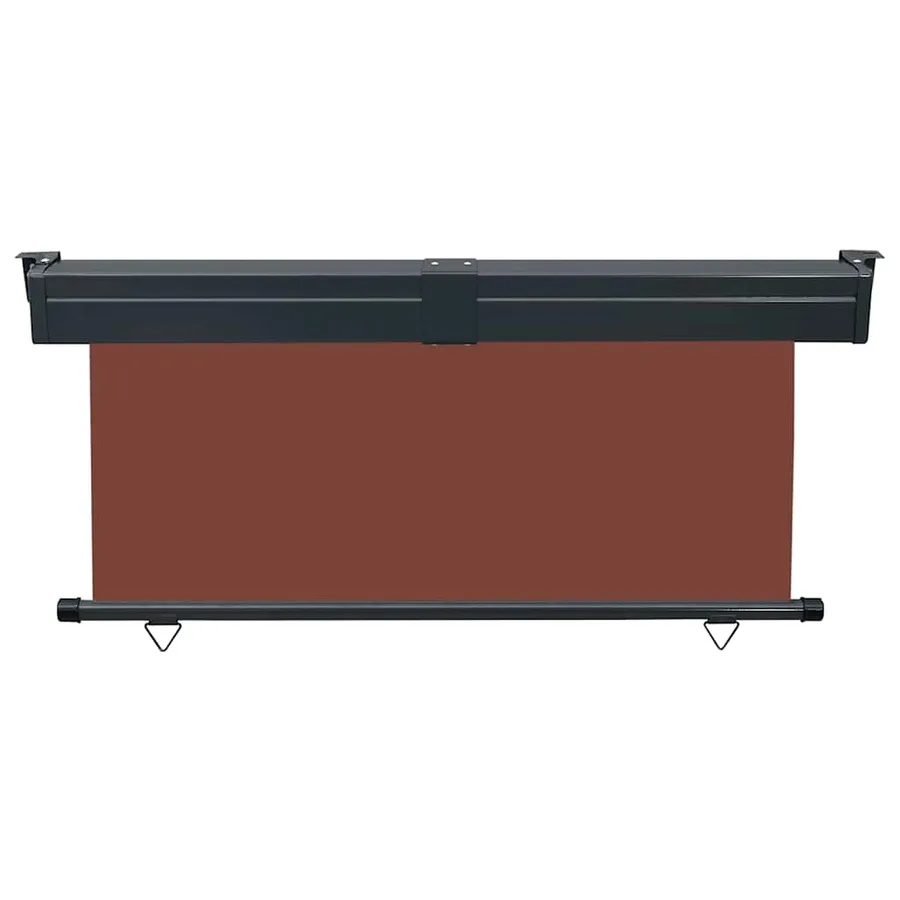 Auvent latéral de balcon 165x250 cm Marron - 4