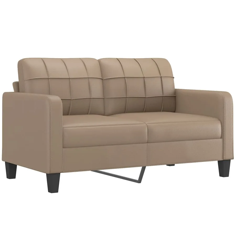 Ensemble de canapés 3 pcs avec coussins Cappuccino Similicuir - 4