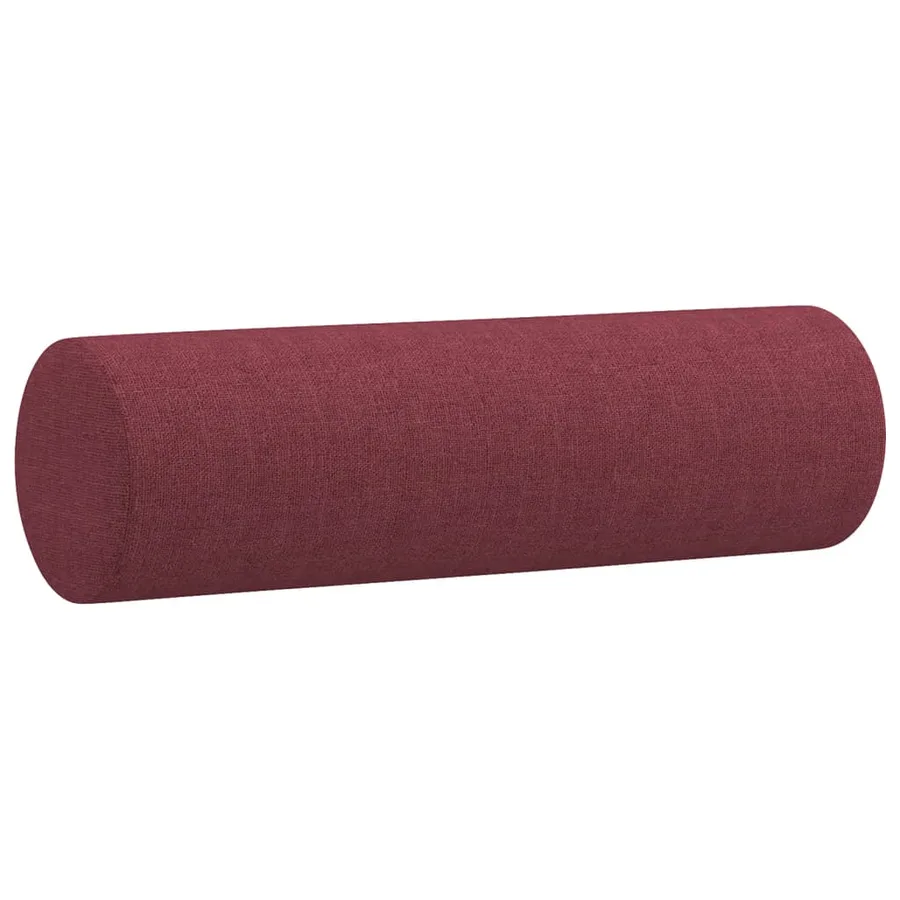Canapé 2 places avec oreillers bordeaux 120 cm tissu - 6