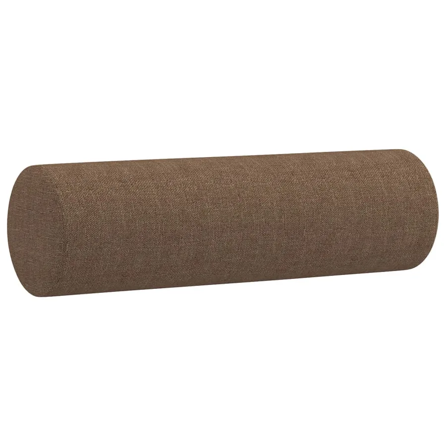 Ensemble de canapés 2 pcs avec coussins marron tissu - 6