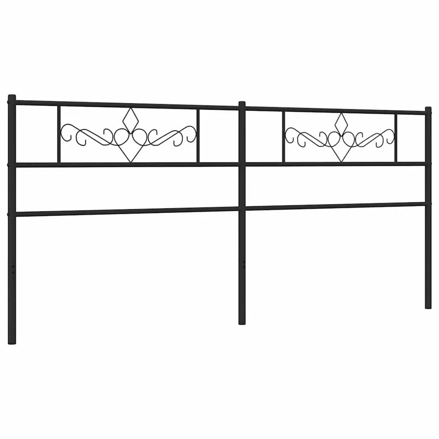 Tête de lit de remplacement métal noir 193 cm - 2
