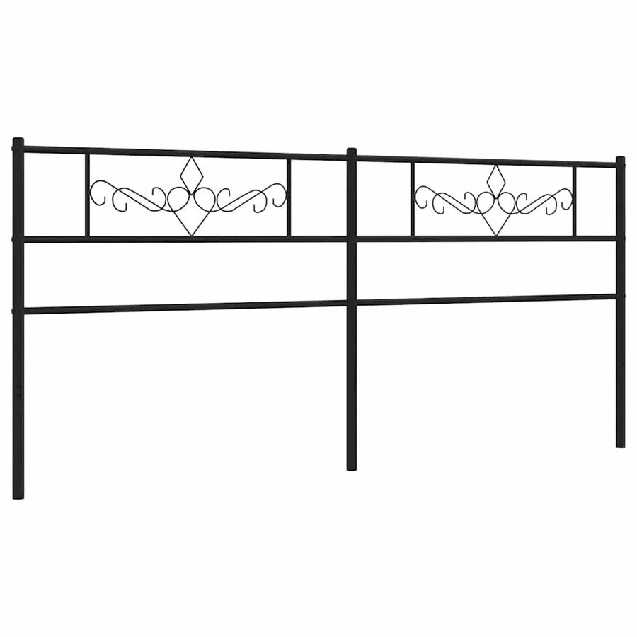 Tête de lit de remplacement métal noir 193 cm - 4
