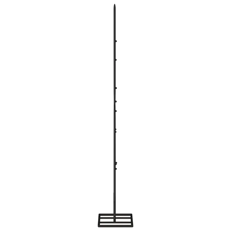 Arbre de Noël en métal pour décoration noir 90 cm - 4
