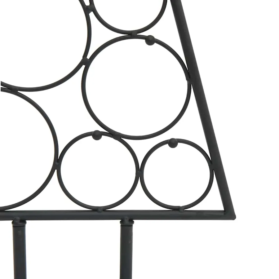 Arbre de Noël en métal pour décoration noir 90 cm - 6