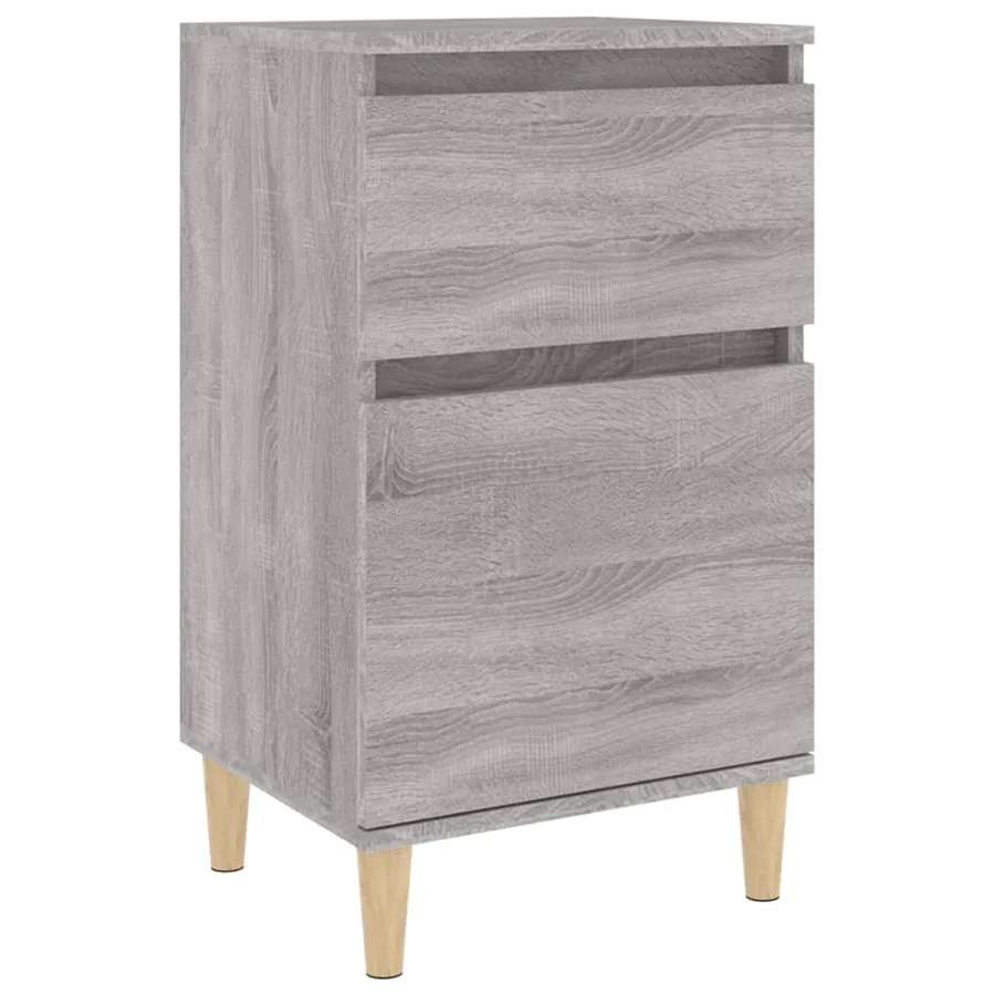 Table de chevet sonoma gris 40x35x70 cm - 2