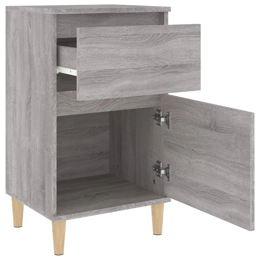 Table de chevet sonoma gris 40x35x70 cm - 8