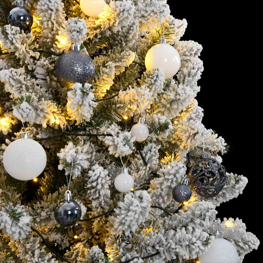 Sapin de Noël artificiel articulé 300 LED et boules 180 cm - 3