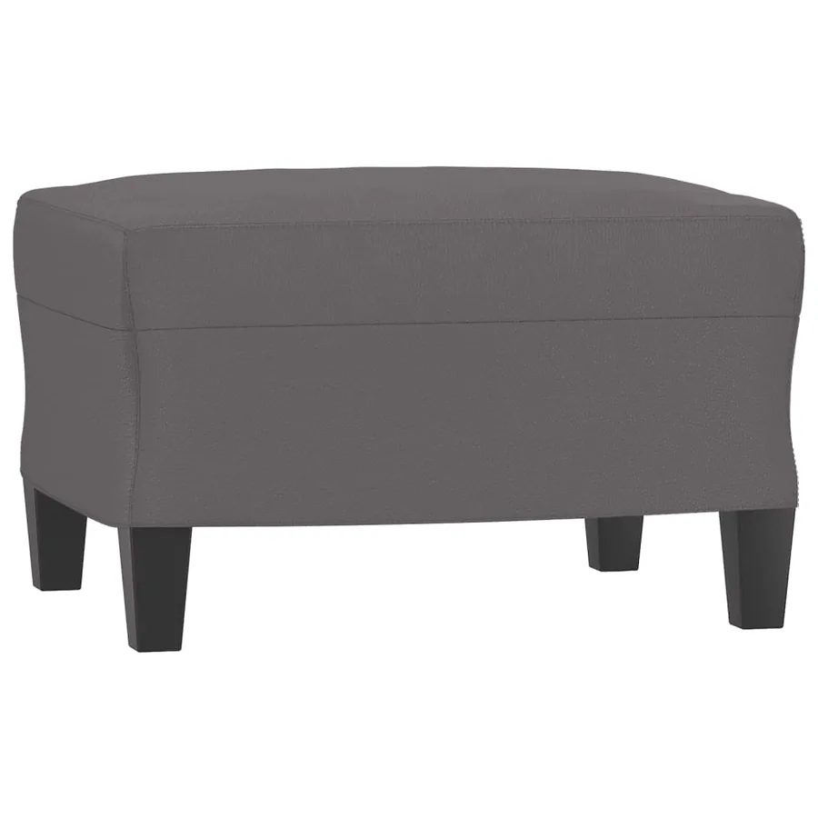 Ensemble de canapés 3 pcs avec coussins Gris Similicuir - 5