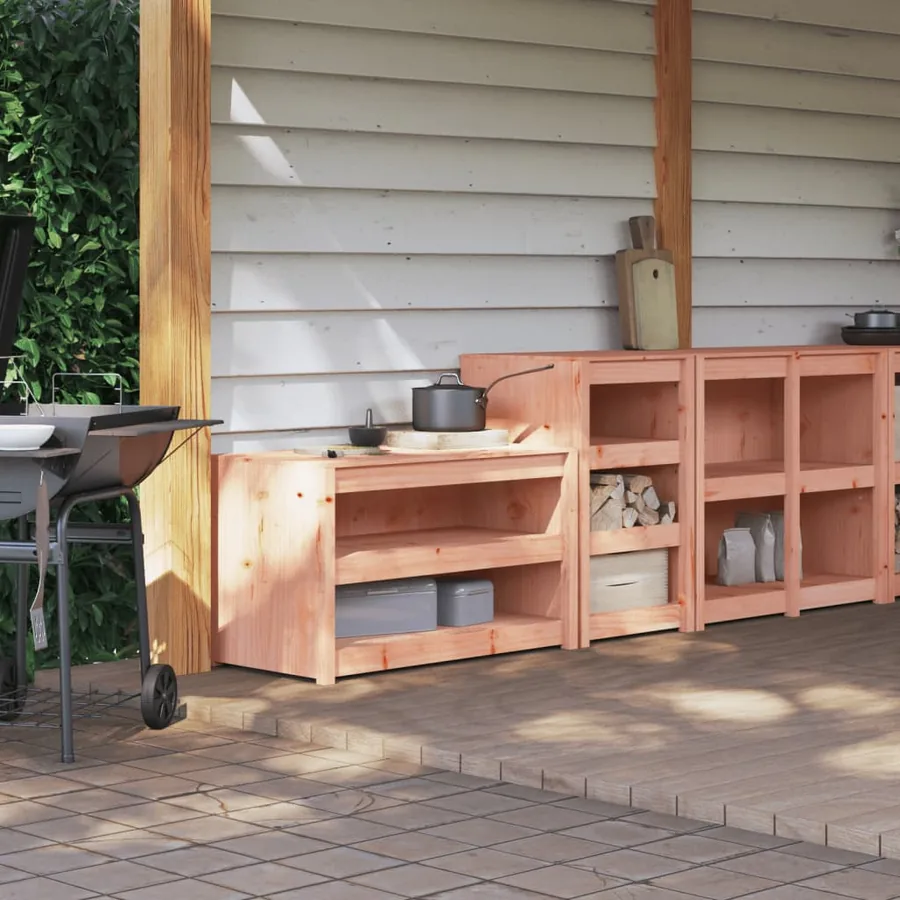 Armoires de cuisine d'extérieur MEPPEL 2 pcs bois massif douglas
