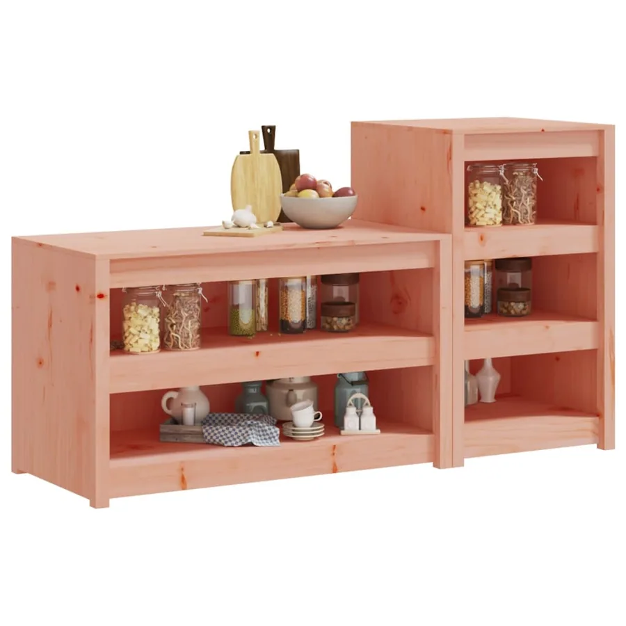 Armoires de cuisine d'extérieur MEPPEL 2 pcs bois massif douglas - 3