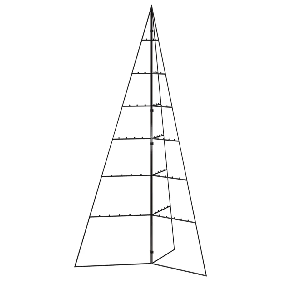 Arbre de Noël en métal pour décoration noir 140 cm - 2