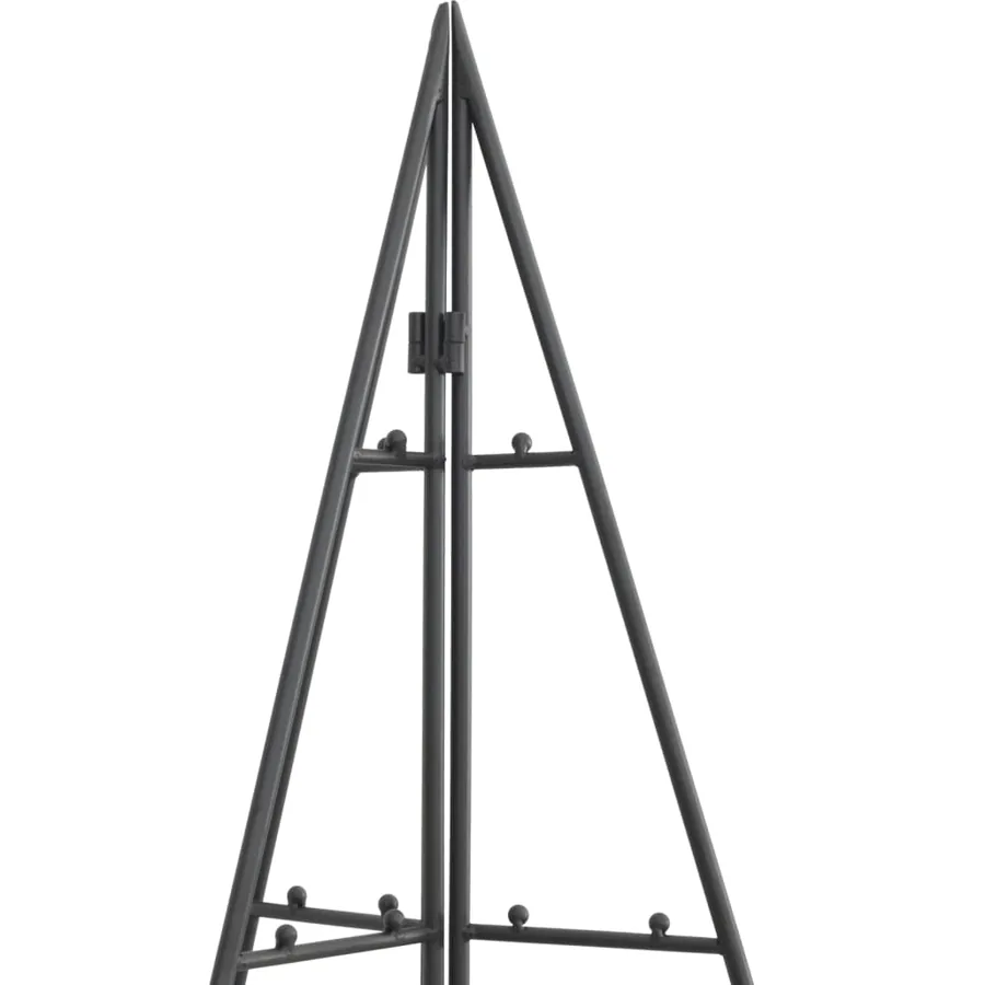 Arbre de Noël en métal pour décoration noir 140 cm - 6