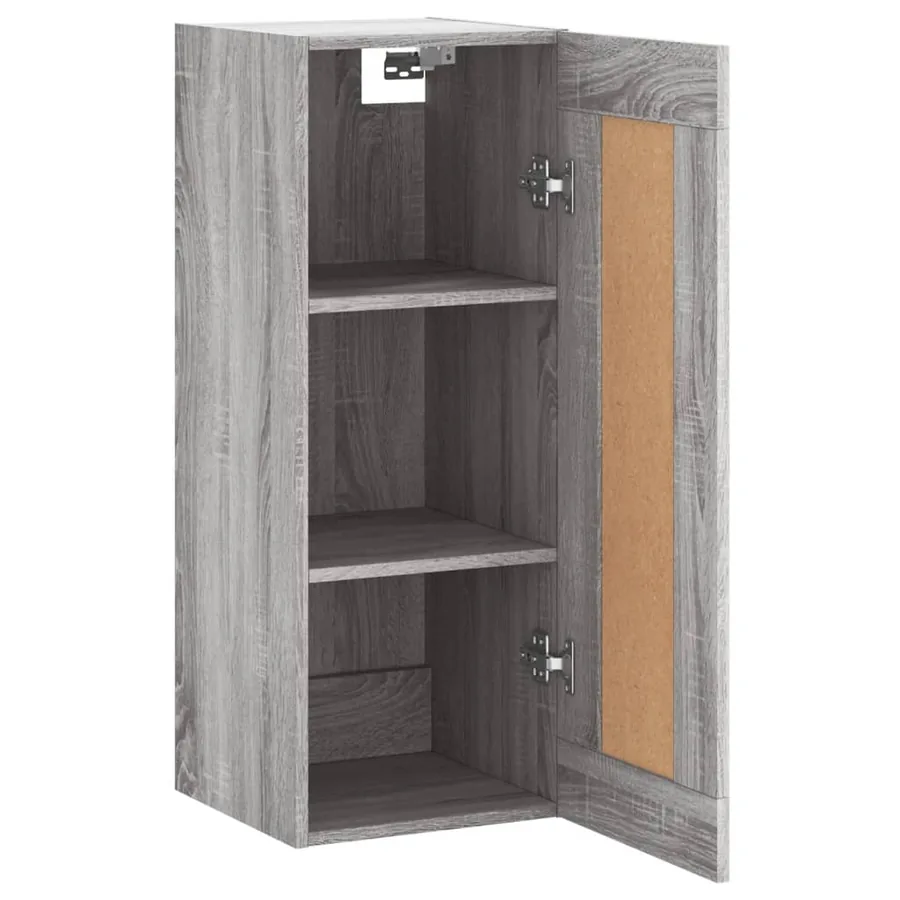 Armoire murale sonoma gris 34,5x34x90 cm bois d'ingénierie - 5
