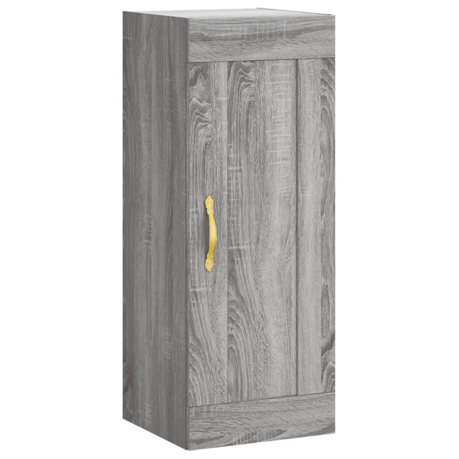 Buffet haut Sonoma gris 34,5x34x180 cm Bois d'ingénierie - 6