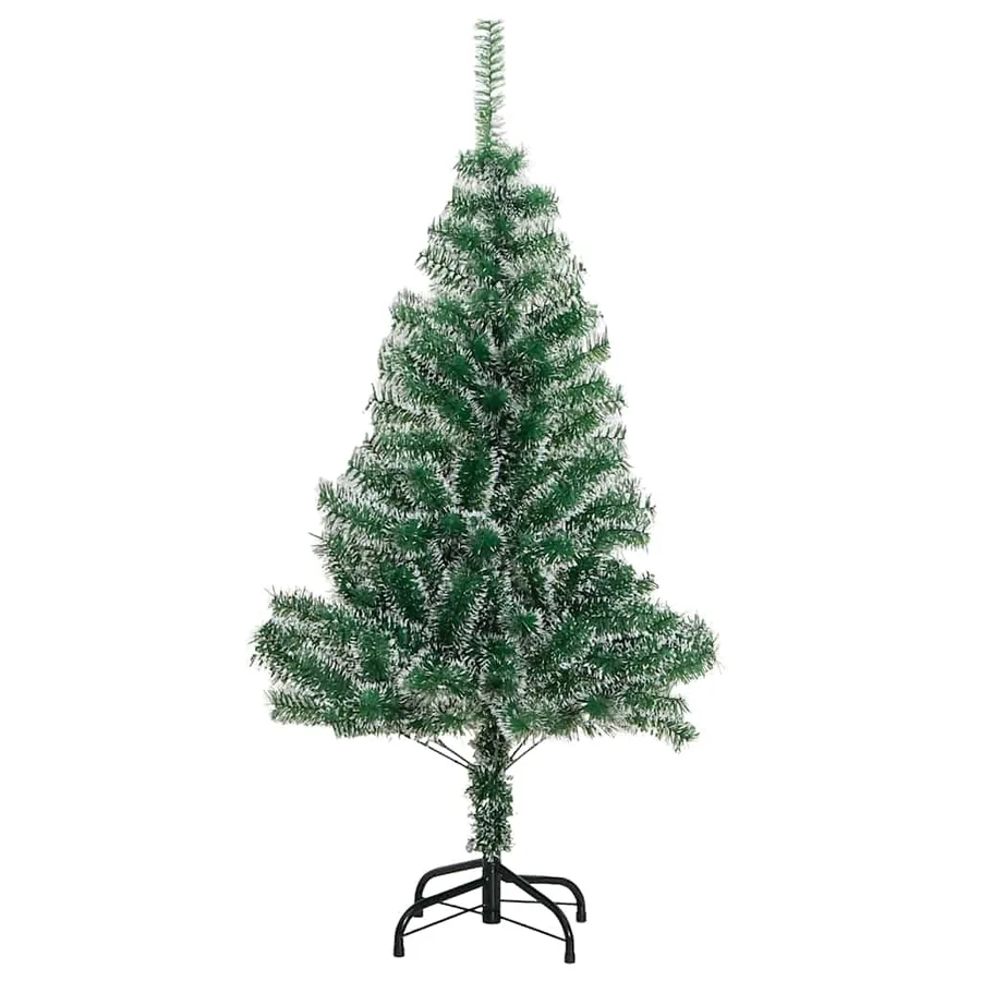 Sapin de Noël artificiel 150 LED&boules&neige floquée 120 cm - 5