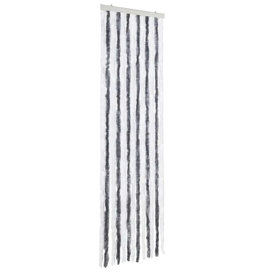 Moustiquaire Gris et blanc 56x200 cm Chenille - 2