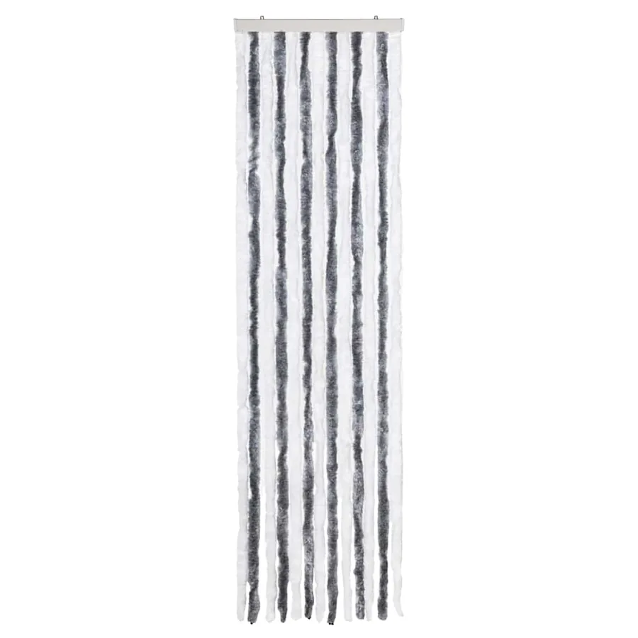 Moustiquaire Gris et blanc 56x200 cm Chenille - 3