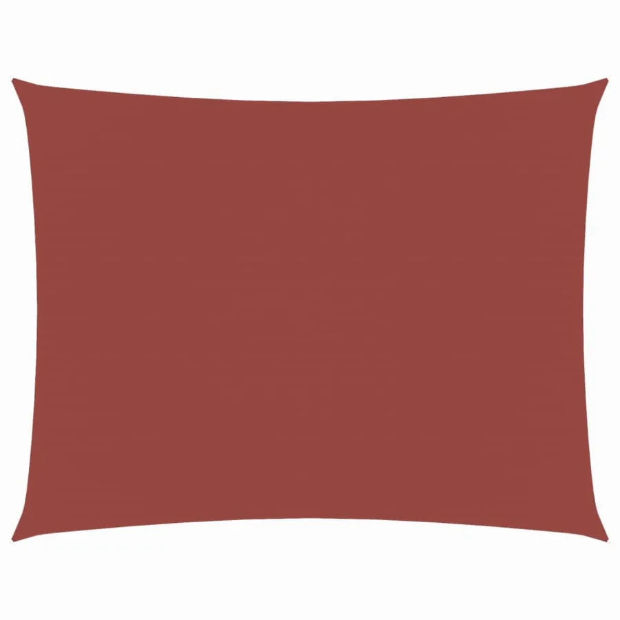 Voile de parasol tissu oxford rectangulaire 4x5 m terre cuite - 2