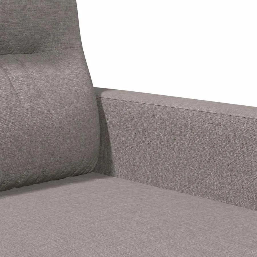 Canapé à 2 places Taupe 120 cm Tissu - 7