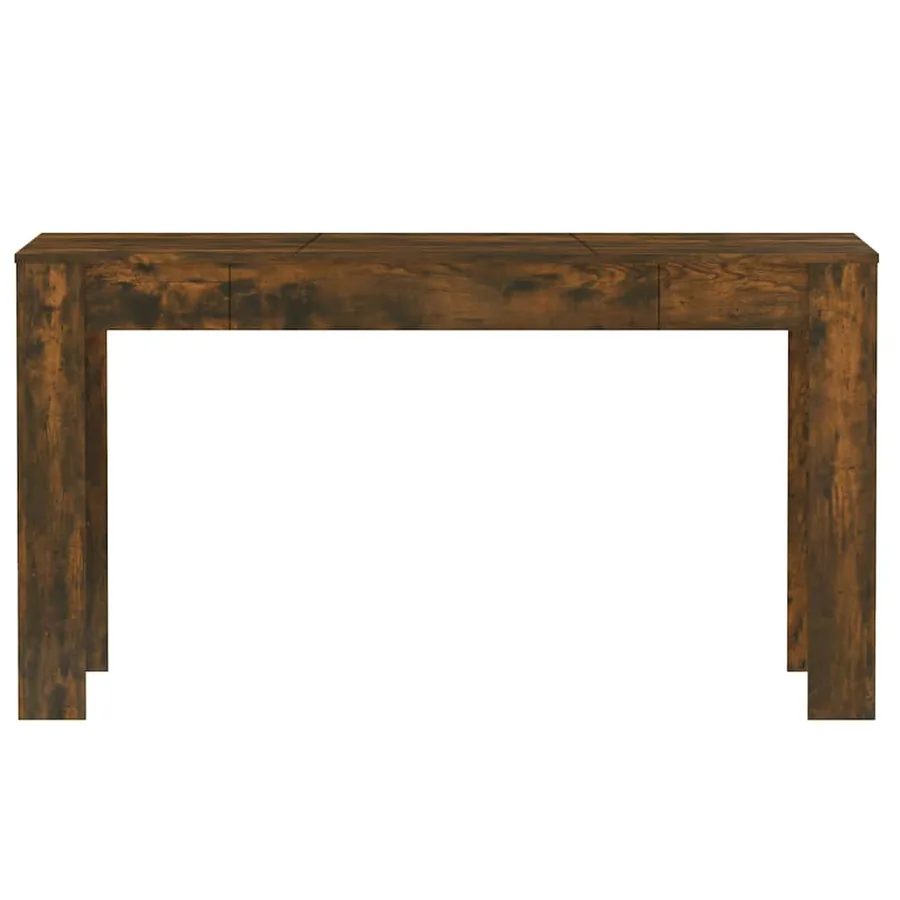 Table à manger chêne fumé 140x74,5x76 cm bois d'ingénierie - 6