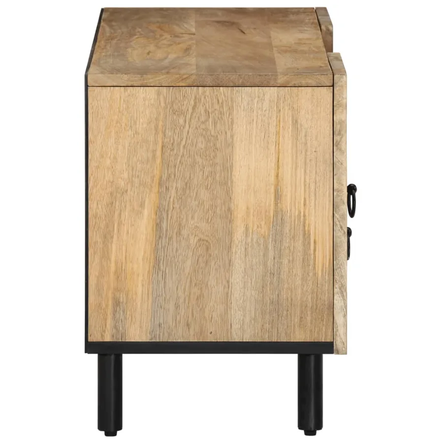Meuble TV 105x33x46 cm Bois massif de manguier - 6