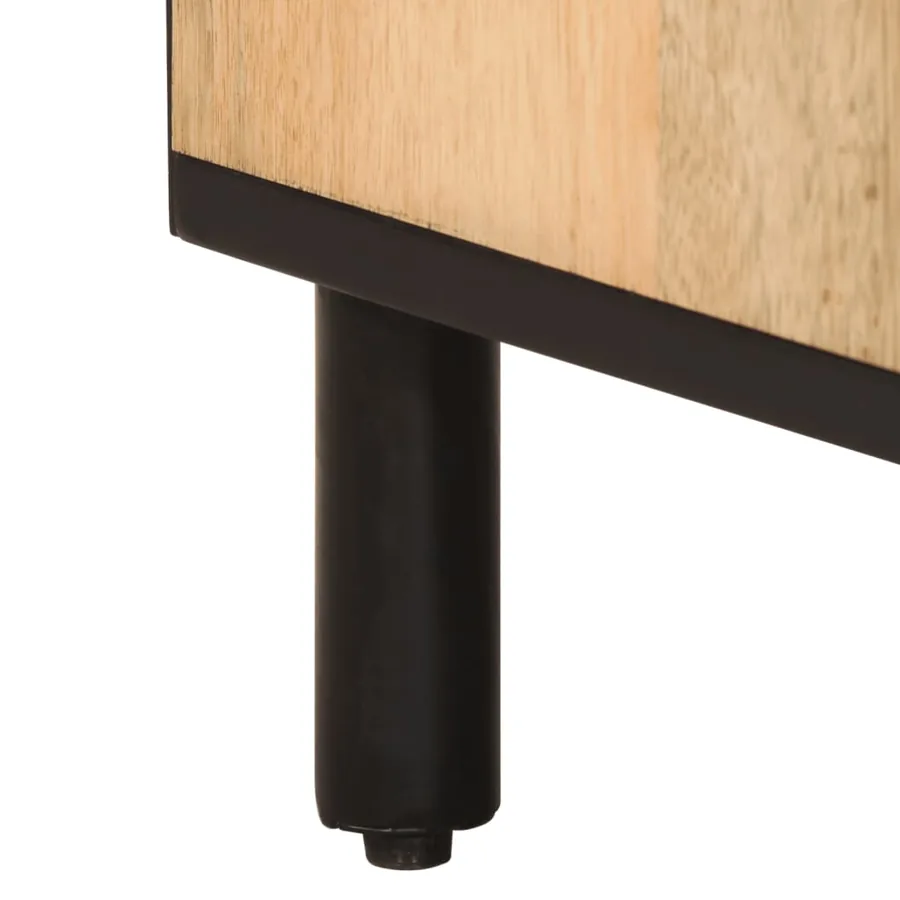 Tables de chevet 2 pcs 40x33x46 cm Bois de manguier solide - 12