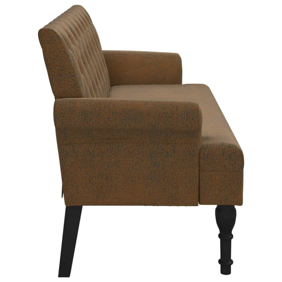 Banc avec dossier marron 120x62x75,5 cm similicuir daim - 4