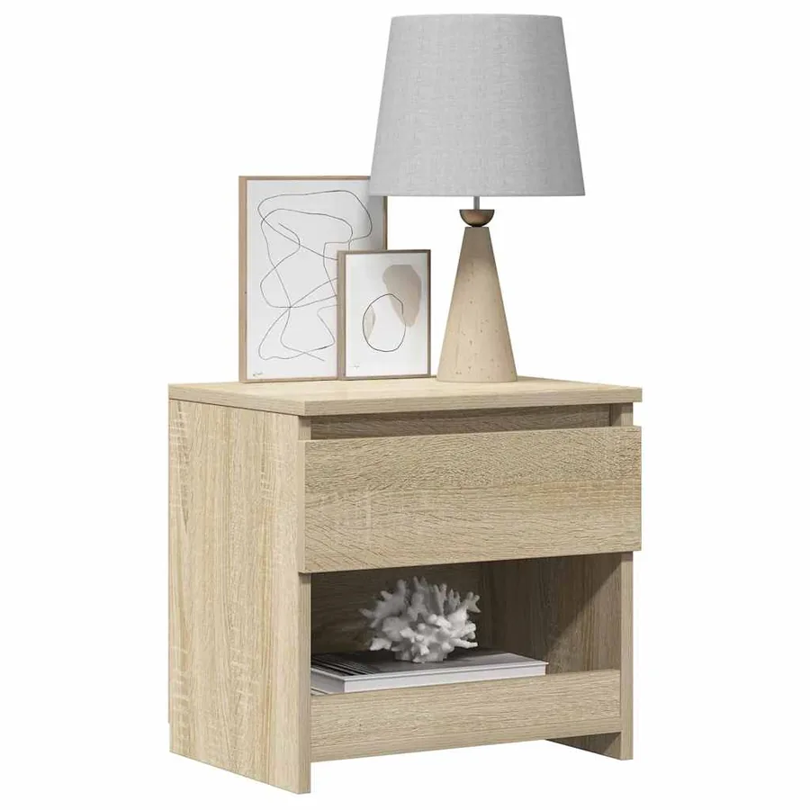 Table de chevet Chêne sonoma 40x30x39 cm Bois d’ingénierie - 9
