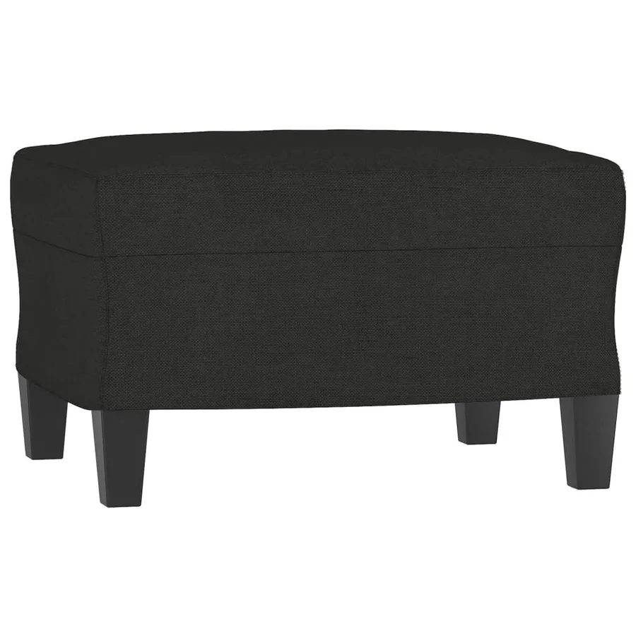 Ensemble de canapés 3 pcs avec coussins Noir Tissu - 5